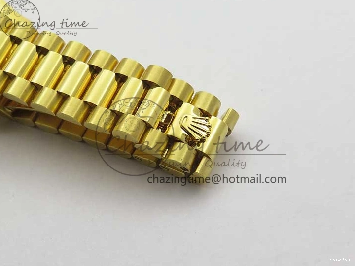 Best 31mm Malachite Bracelet EWF on Dial YG Daydate YG Edition 278288 Green ETA2688 President 0416